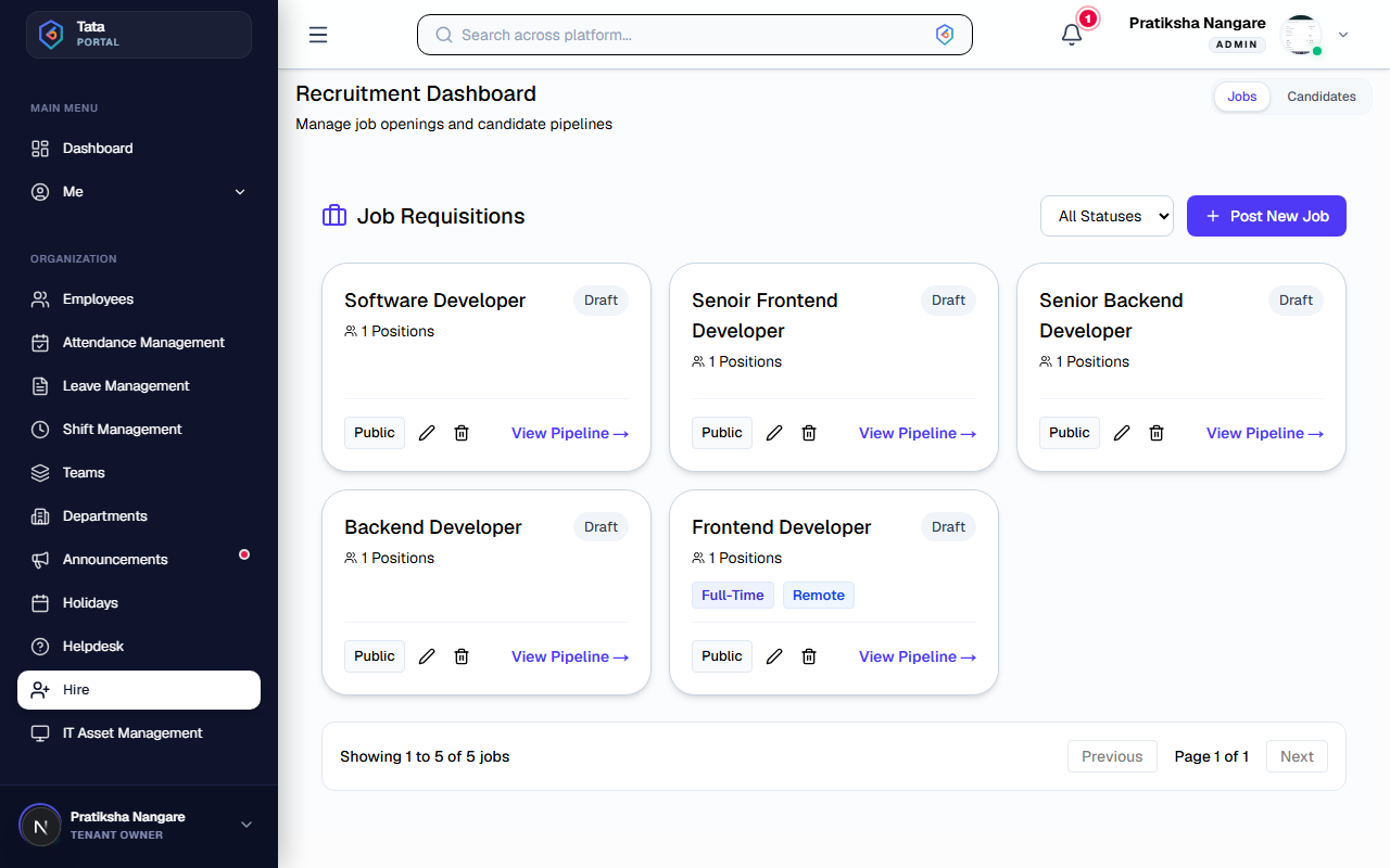 Hiring Ats Dashboard