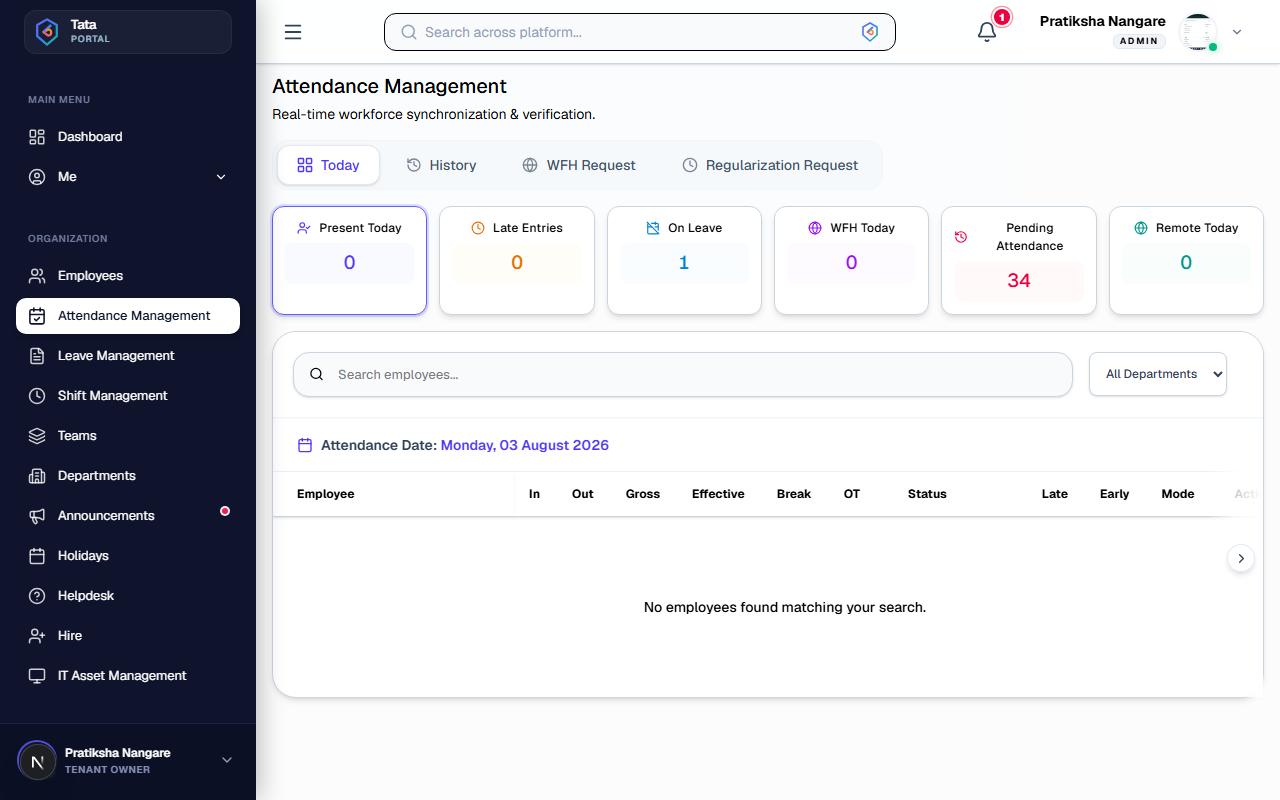 Time & Attendance screenshot